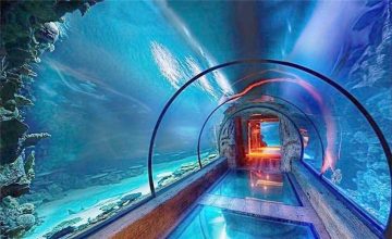 Moderní design akrylový akvarijní dlouhý tunel
